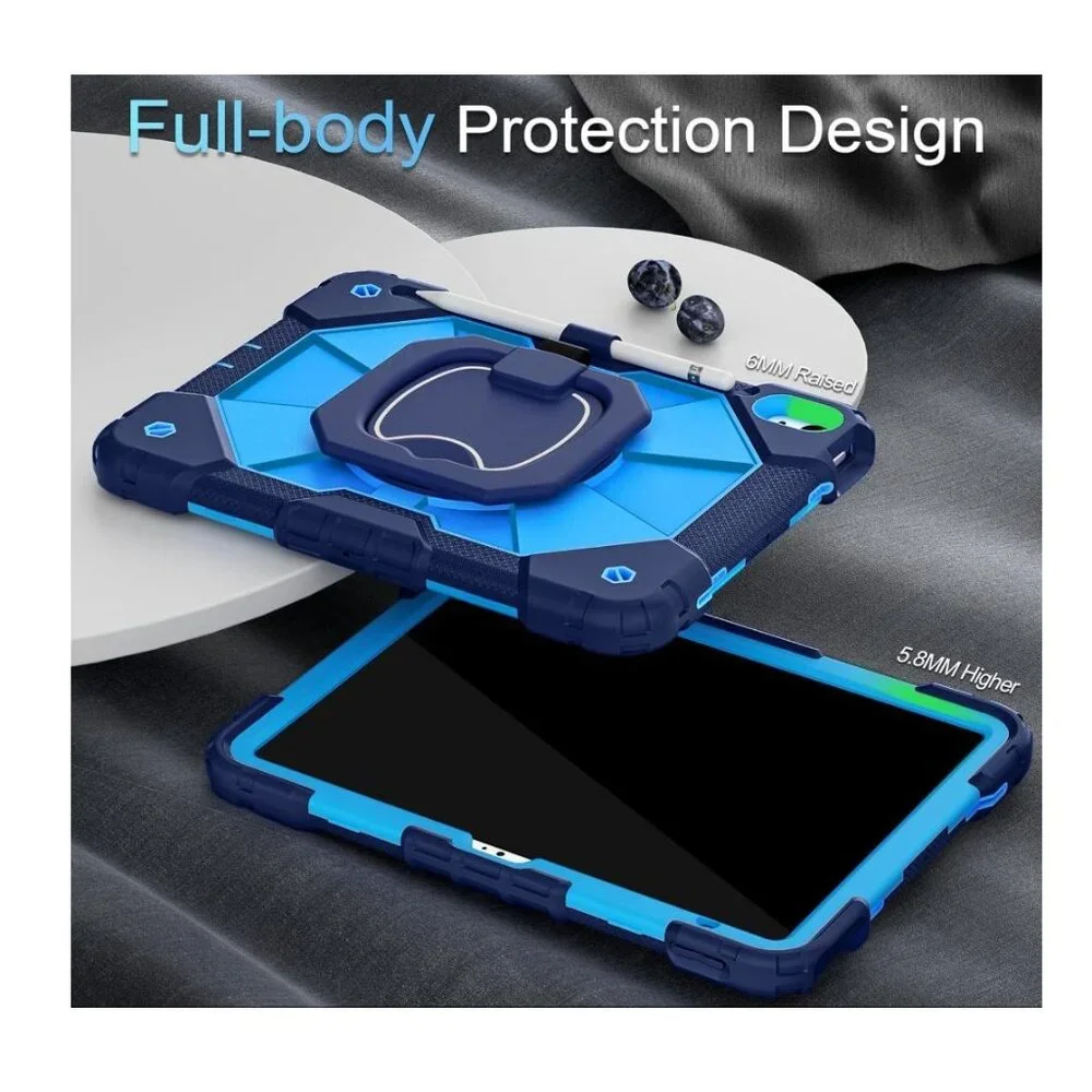 Case for iPad Air 11 inch (M2) 2024, Shockproof Protective With Hand Strap/Shoul